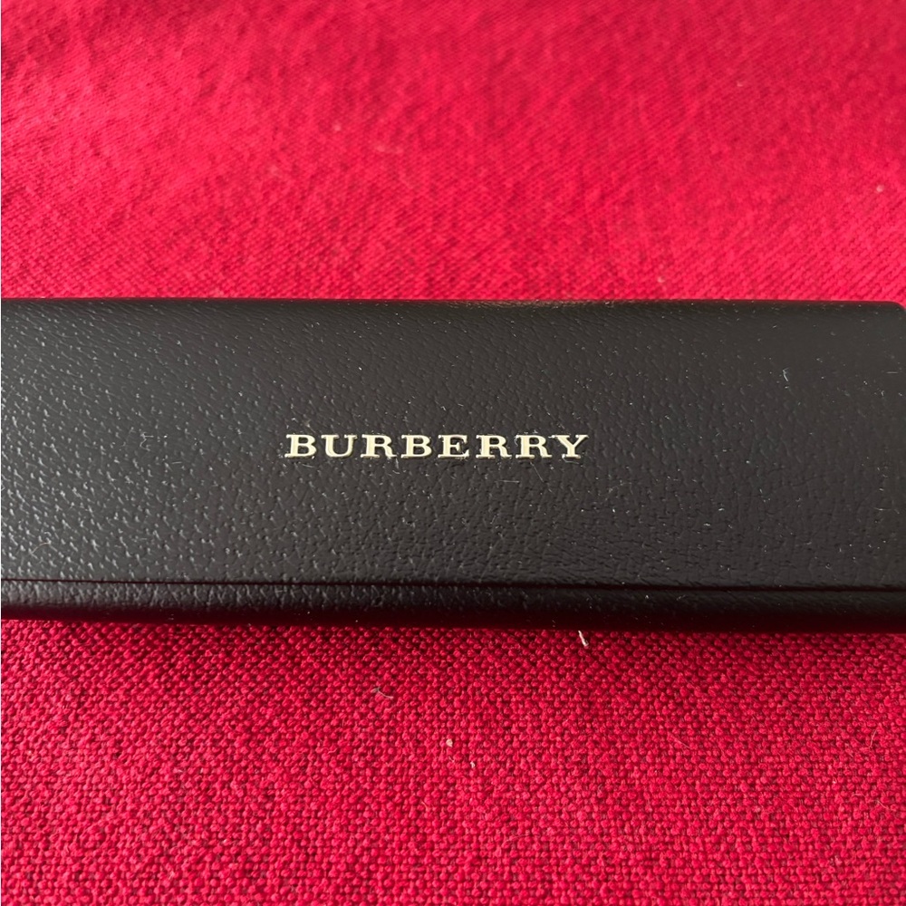 Burberry Black and Gold Leather Accessory Case